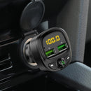 FLOVEME QC3.0 3A Digital Display Wireless bluetooth Fm Transmitter Fast Charging USB Car Charger For iPhone X XR XS Huawei P30 S10+ Note 10