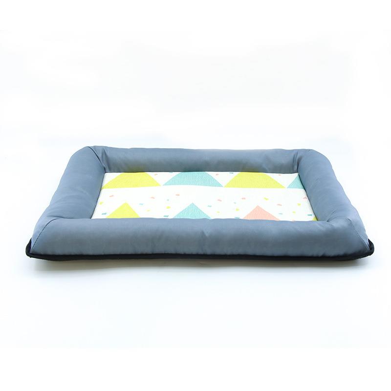 Summer Pet Cooling Mat Cat Mat Quadrate Printed iced Mat Cat Bed