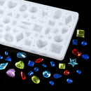 83pcs DIY Silicone Casting Molds Tools Jewelry Pendant Resin Mould Set with Bag