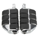 Chrome Motorcycle Front&Rear Footrest Pegs Pedals For Harley Davidson