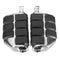 Chrome Motorcycle Front&Rear Footrest Pegs Pedals For Harley Davidson