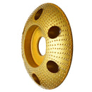 Drillpro 110mm Tungsten Carbide See Through Wood Shaping Disc Round Carving Disc with Hole 22mm Bore Sanding Grinder Wheel for 115 125 Angle Grinder