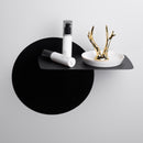 KCASA Rounded Floating Stainless Steel Wall Shelves for Decorative Display Organizer Storage Baskets Holders for Bathtoom Kitchen Office