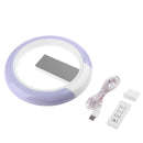 3D Led Digital Alarm Wall Clock Mirror Hollow Nightlight Living Room Decor