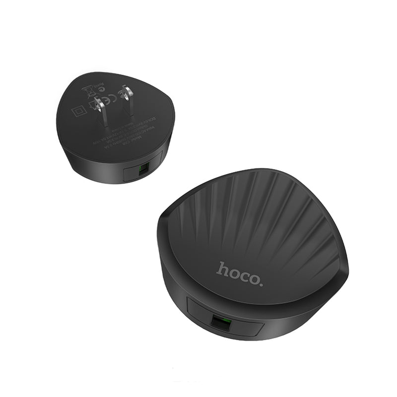 HOCO C68 US Plug Single USB Port QC3.0 Fast Charger for Tablet Smartphone