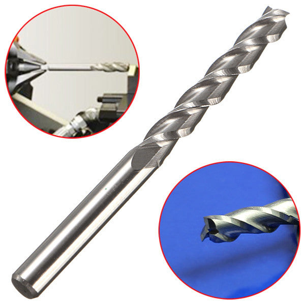 5pcs 22x3.175mm 3 Flute End Mill Cutter Milling Cutter for Acrylic