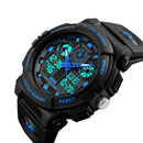 SKMEI 1207 Men Sport Chorongraph 50M Waterproof Luminous Dual Display Digital Watch