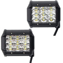 4 Inch LED Spot/Flood Beam Work Light Bar DC10-30V 27W 2295LM 6000K for Off Road Vehicle Truck Boat