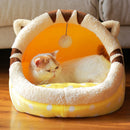 Cute Animal Design Comfortable Indoor House Bed Pet Dog Cat Nest Pad Soft Fleece Bed