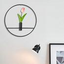 3D Geometric Wall Mounted Candle Holder Metal Tea Light Home Decor Candlestick