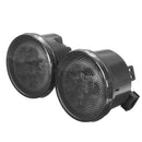 Pair 2000K LED Somke Len Amber Front Turn Signal Lights For Jeep Wrangler 07-15