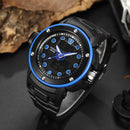OHSEN AD1712 Dual Display Digital Watch Outdoors Sport Men Luminous Alarm Waterproof Watch