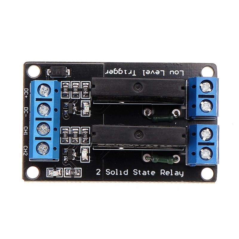 BESTEP 2 Channel 5V Low Level Solid State Relay Module With Fuse 250V2A For Auduino