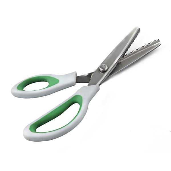 9 Inch Stainless Steel Triangle Shape Serrated Scissor Tailor Tool Pinking Shear