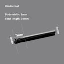 Drillpro Double Groove Alloy Rotary Boring Tool Tungsten Steel Wood Carving N-type Inverted Cone Milling Cutter Grinding Head