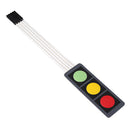 3Pcs 3Key Press Film Switch Module Single Chip Microcomputer Extended Keyboard Electronic Switch Module