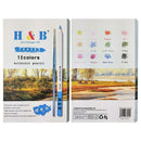 H&B HB-WPTB012 12-Color Tin Box Soluble Watercolor Paint Set