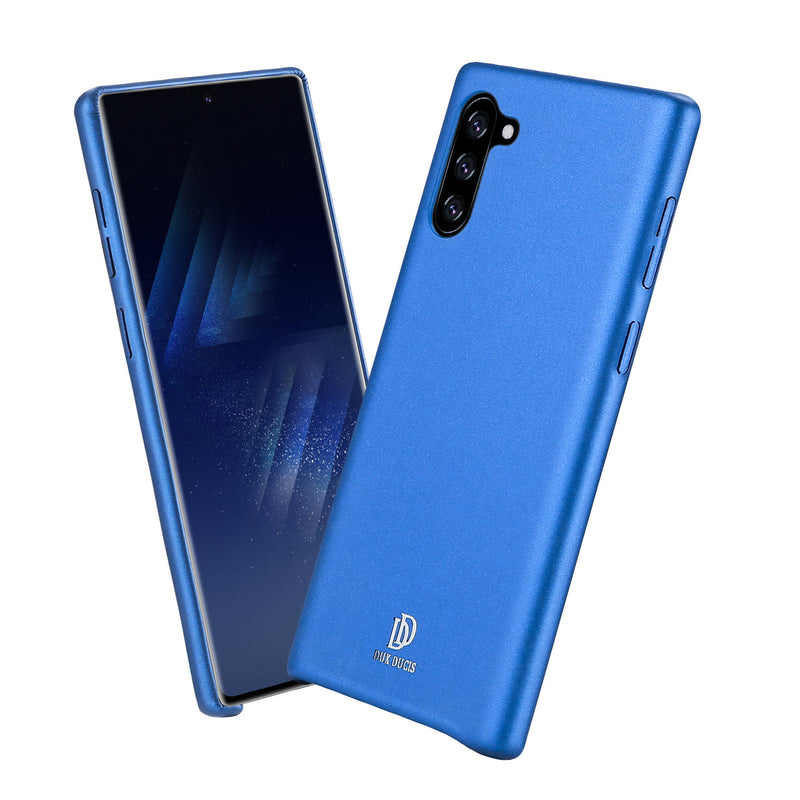 DUX DUCIS Frosted Shockproof Anti-Fingerprint PU Leather Protective Case for Samsung Galaxy Note 10 / Note 10 5G