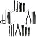 Y.F.M 16pcs Portable Nail Clipper Manicure Pedicure Set Earpick Pedicure Kit