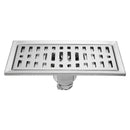 200x100mm Stainless Steel Rectangle Shower Floor Drain Removable Strainer Linear Quick Drain Grate