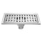 200x100mm Stainless Steel Rectangle Shower Floor Drain Removable Strainer Linear Quick Drain Grate