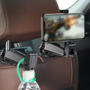 Baseus Foldable Adjustable Clip Car Backseat Hook Stand Headrest Holder for Xiaomi Smart Phone
