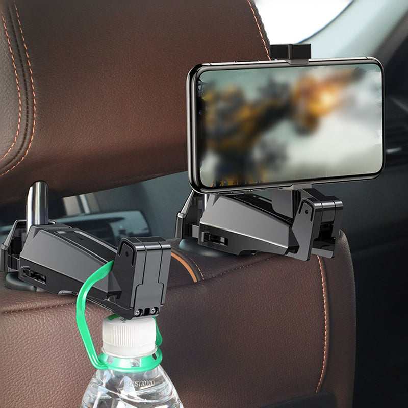 Baseus Foldable Adjustable Clip Car Backseat Hook Stand Headrest Holder for Xiaomi Smart Phone