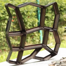 Garden DIY Plastic Path Maker Mold Manually Paving Courtyard Stone Road Cement Brick Mold