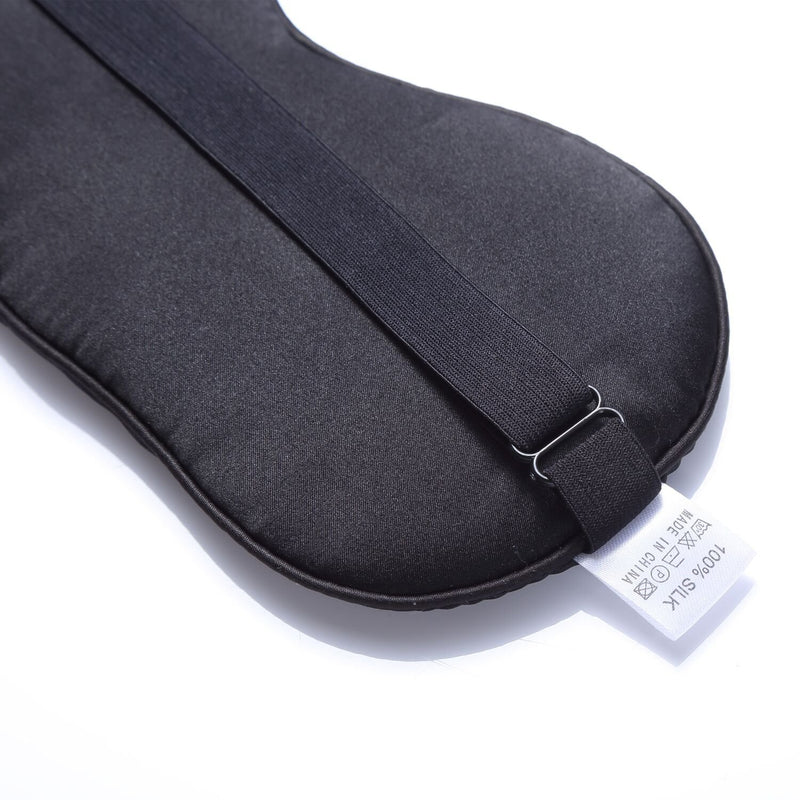 Natural Double Pure Silk Fabrics Layer Easeful Eye Shade Smooth Sleep Mask Blinder