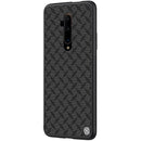 For OnePlus 7T Pro Case NILLKIN Lattice Pattern Double-Layer Carbon Fiber Ultra-thin Anti-Scratch Non-Slip Protective Case