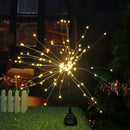2PCS Solar Powered 105LED Starburst Fireworks Fairy String Landscape Light Christmas Outdoor Decor