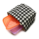 KCASA KC-BCH04 Cotton Linen Zipper Insulated Cooler Lunch Tote Bag Lady Handbag Food Organizer