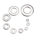 Suleve MXSW4 580Pcs Flat Washer Round Assortment Set 304 Stainless Steel M2 to M12