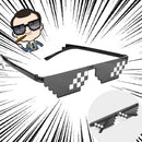 Thug Life Attitude Stylish Sunglasses Novelty MLG Pixelated Glass 6/8 Bit Pixel Unisex