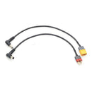 T Plug/XT60 to DC Right-Angle Power Supply Cable Lipo Battery Charger Cable Adapter for DJI FPV Goggles Video Glasses
