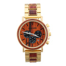 BOBO BIRD Luxury Wooden Wristwatches Date Display Fashion Men Quartz Watch