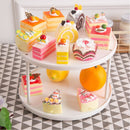 360 Rotating 2 Tier Spices Fruit Tray Turning Table Cake Rack Organizer Kitchen Storage Baskets