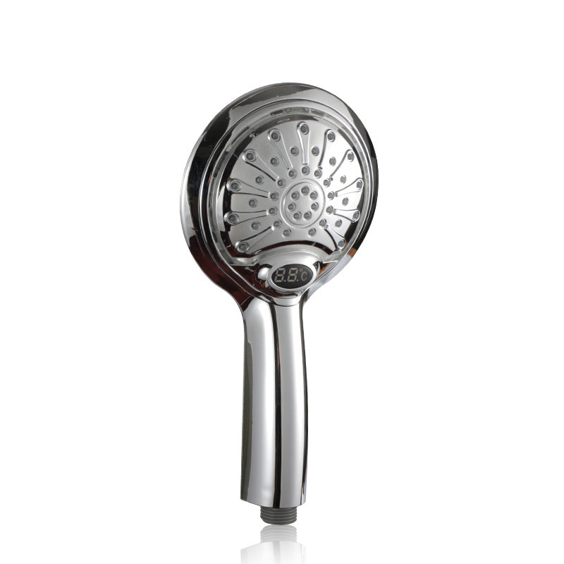 Minleaf ML-SH4 LED Digital Trichrome Temperature Display Shower Head Temperature Control Shower Booster Shower Head