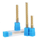 Drillpro 6mm Shank Tungsten Carbide End Mill Titanuim Coated PCB Milling Cutter 22/32/42/52mm