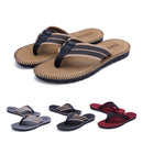 Men Leather Flip Flops Thick Bottom Sandals Comfortable Beach Durable Shoes Can Be Immersed In Seawater
