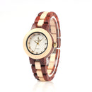 BOBO BIRD M19 Roman Number Date Display Women Wrist Watch Wooden Quartz Watch