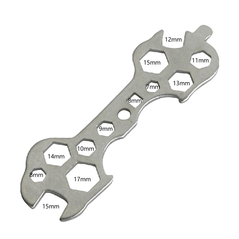 15 in 1 Practical Bicycle Cycling Bike Flat Hexagon Wrench Set Steel Hexagon Spanner Hand Repair Too