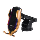 Metal Glass 10w Qi Wireless Charger Infrared Sensor Air Vent Dashboard Car Phone Holder For 4.0-6.5 Inch Smart Phone iPhone 11 Samsung Note 10