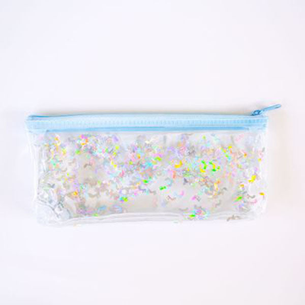 Creative Stationery Pencil Case Korean Transparent Sequins Stationery Box Student Supplies