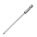 Broppe 7pcs SAE 5/64-5/16 Inch 100mm Magnetic Ball Screwdriver Bit 1/4 Inch Hex Shank