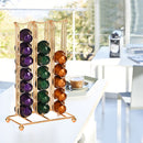 42Pc Coffee Capsules Cup Holder Dispenser Rack Capsule Tower Stand For ASISWJ