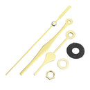 5pcs 20mm Shaft Length Gold Hands Quartz Wall Clock Silent Movement Mechanism Repair Parts