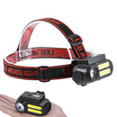 XANES NF-611 LED + 2COB 650LM 4 Modes Headlamp 90Rotatable Multifunctional USB Rechargeable Headlamp Waterproof Outdoor Camping Hiking Cycling Fishing Headlights 18650