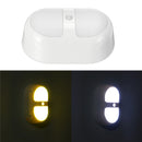 8 LED Night Light Wireless Motion Detector Wall Bathroom Bowl Seat Cabinet Light