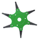 6 Steel Blades Grass Trimmer Head Garden Lawn Mower Head Brush Cutter Razor Tool